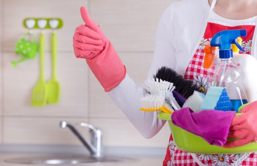 Commercial cleaners in Finsbury Park maintaining an office space