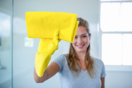 Office cleaning company in Finsbury Park maintaining a tidy workspace